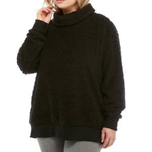 New 2X Pullover Fleece Black